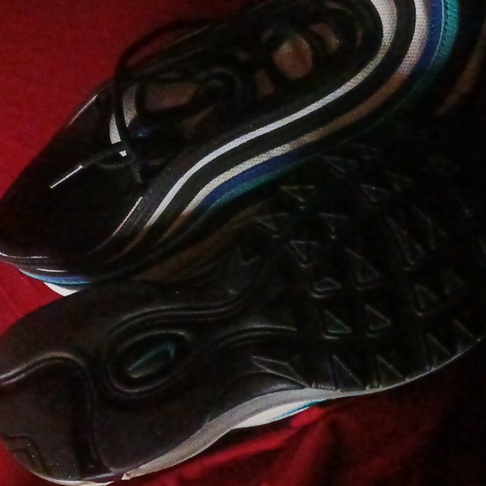 Nike Air Max 97Black Hyper Blue Oracle Aqua (GS) - Picture 8 of 8